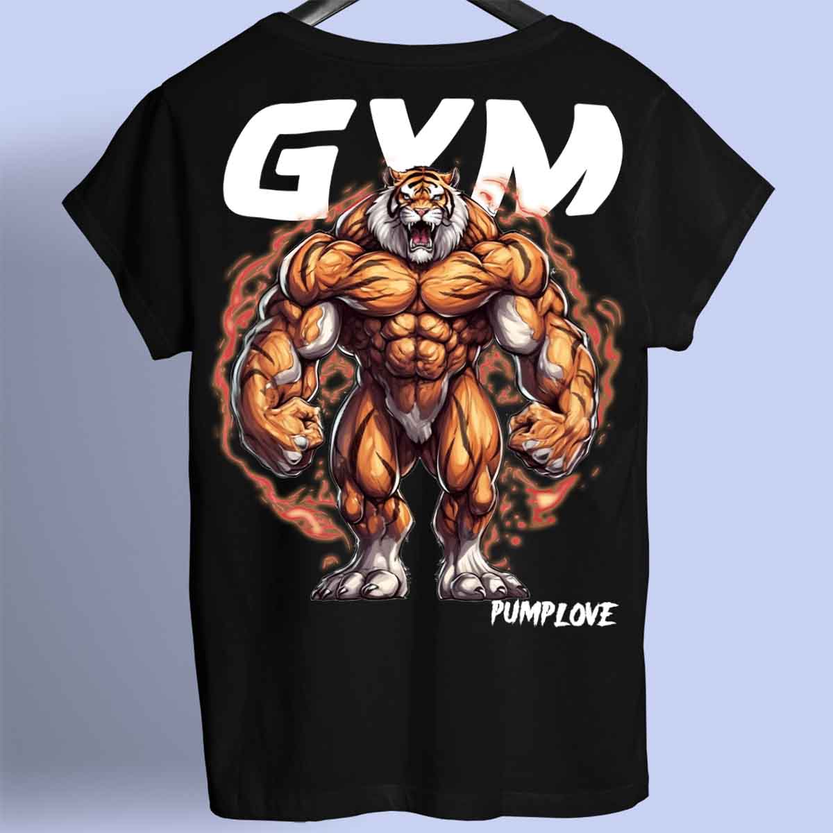 Gym Tiger - Premiumskjorta Unisex Baktryck
