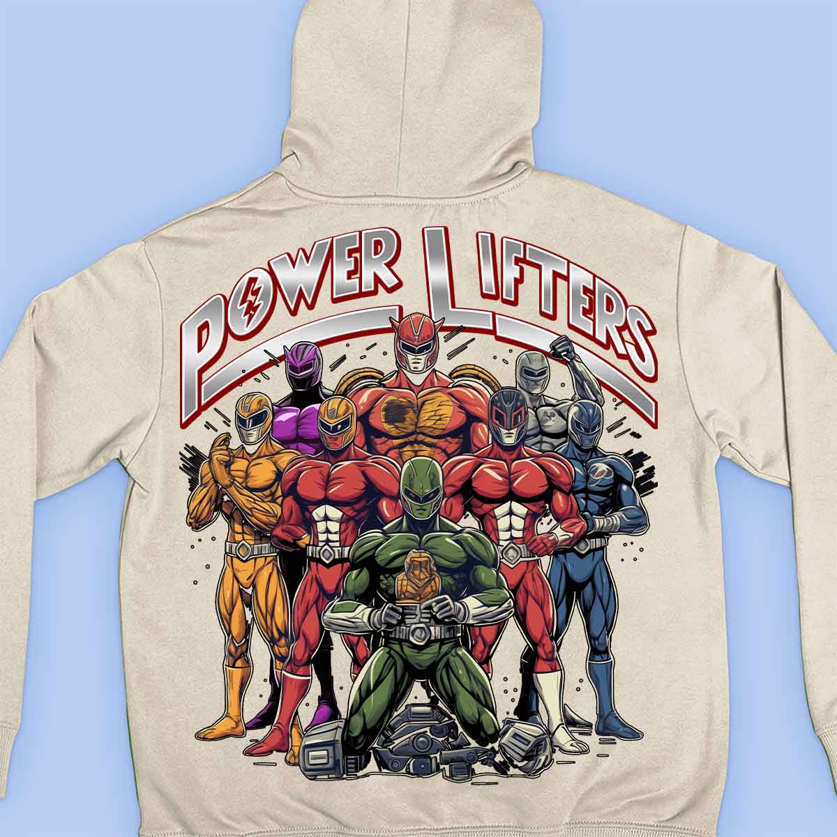 Power Lifters - Premium Hoodie Unisex Baktryck