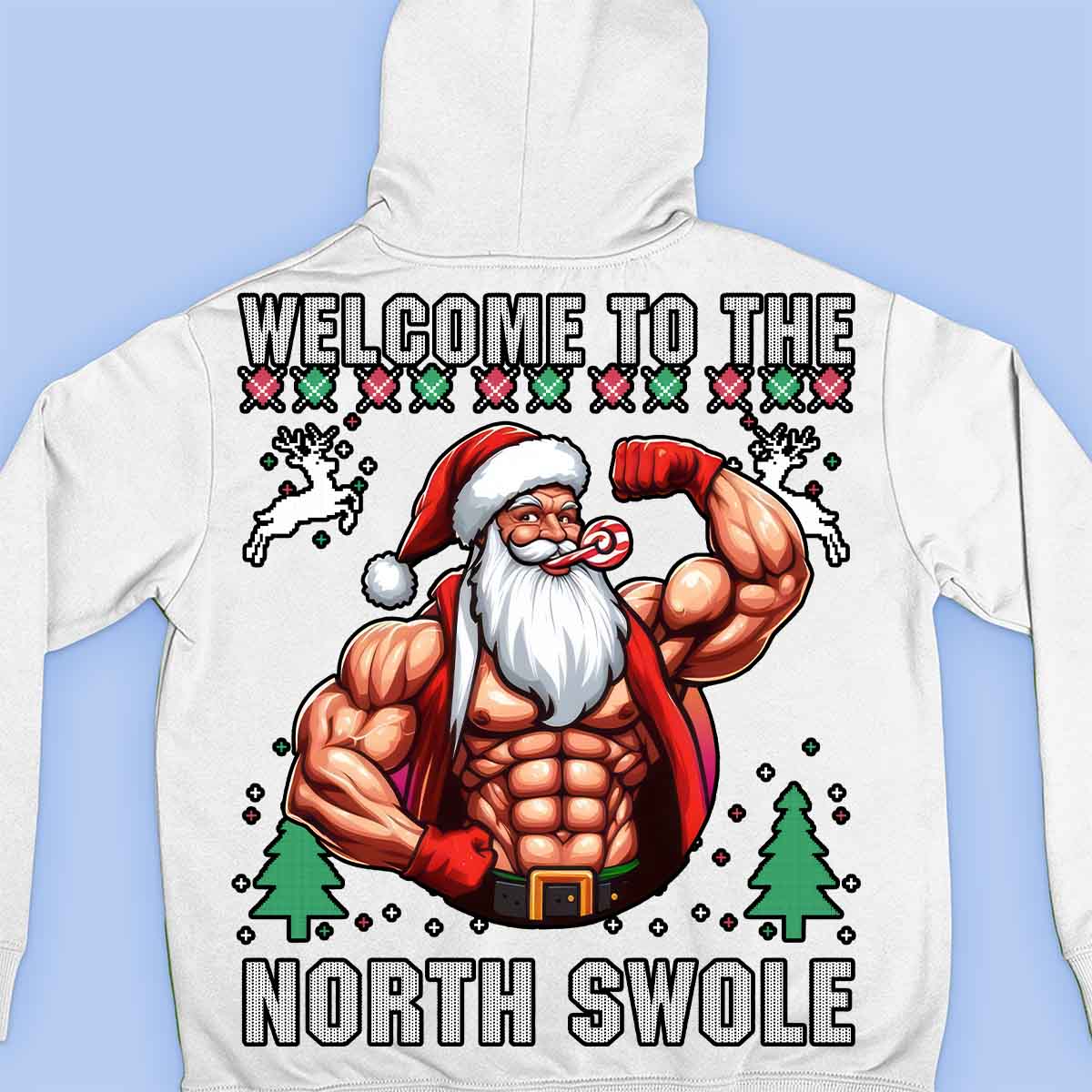 North Swole - Premium Hoodie Unisex Baktryck