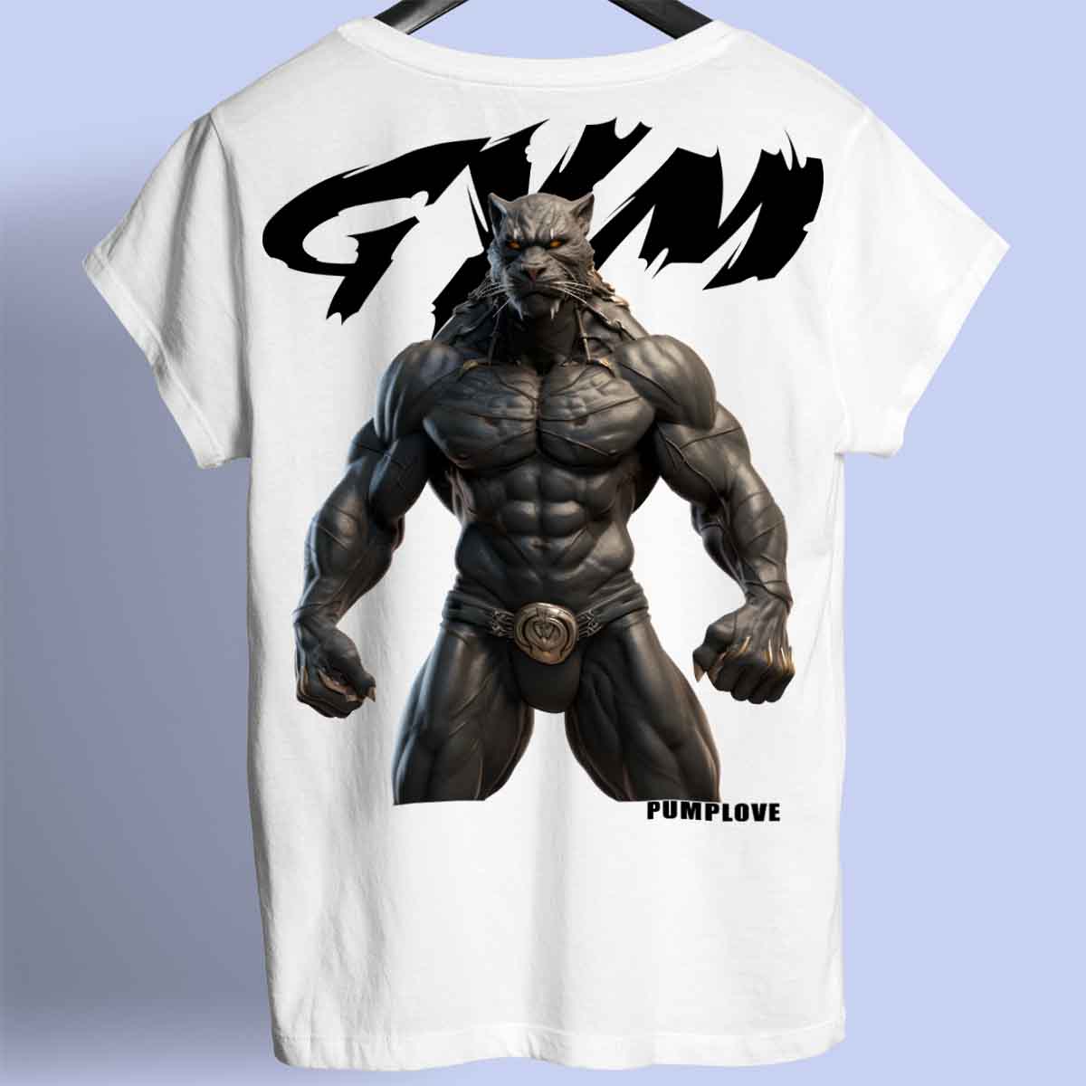 Gym Panther - Premium T-shirt Unisex Baktryck