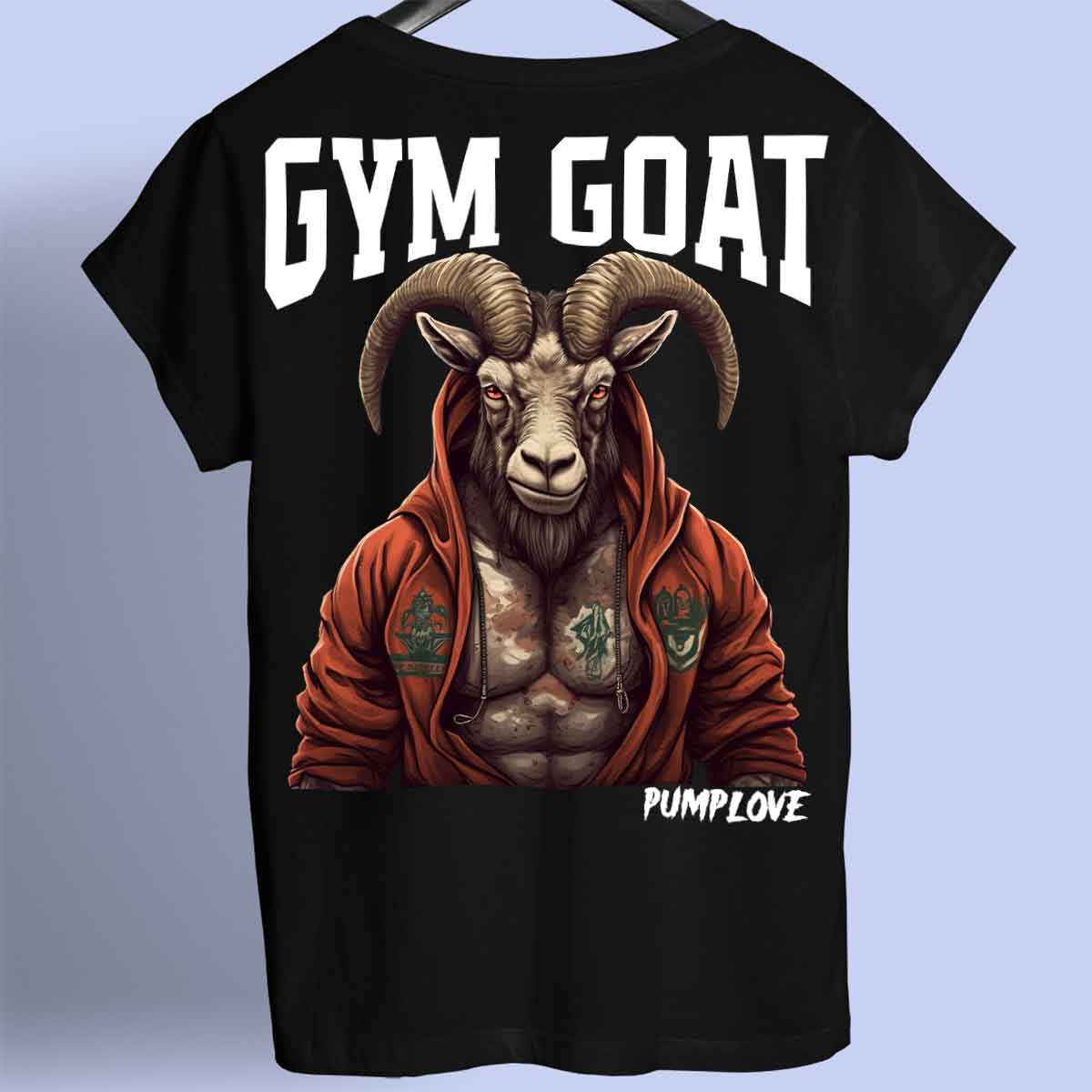 Gym Goat - Premium Skjorta Unisex Baktryck