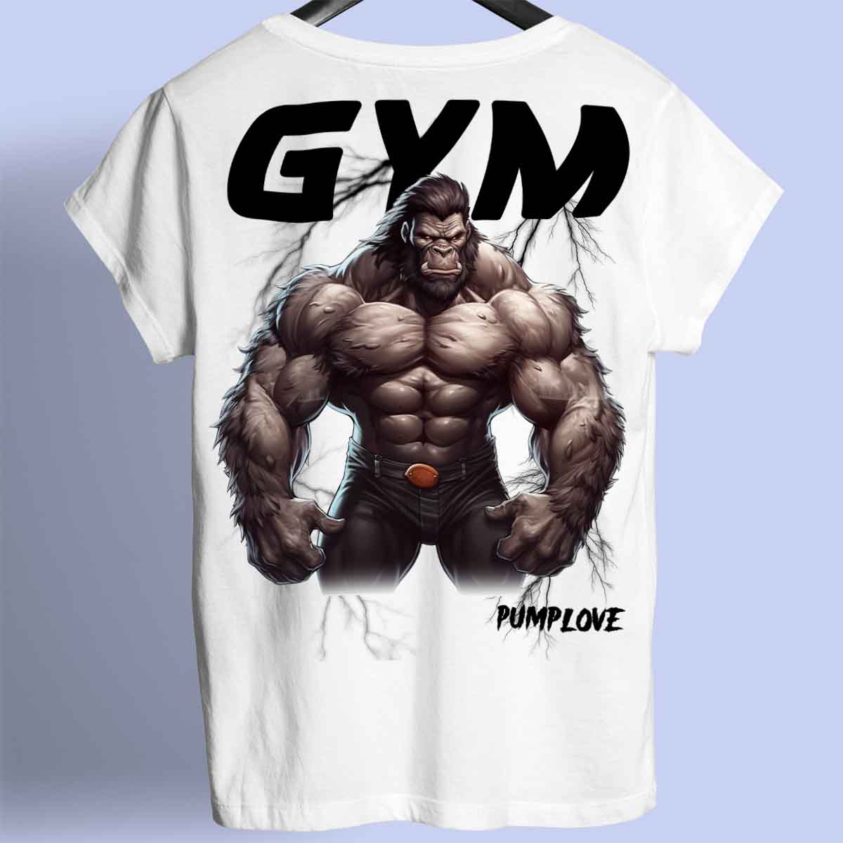 Gym Gorilla - Premiumskjorta Unisex Baktryck