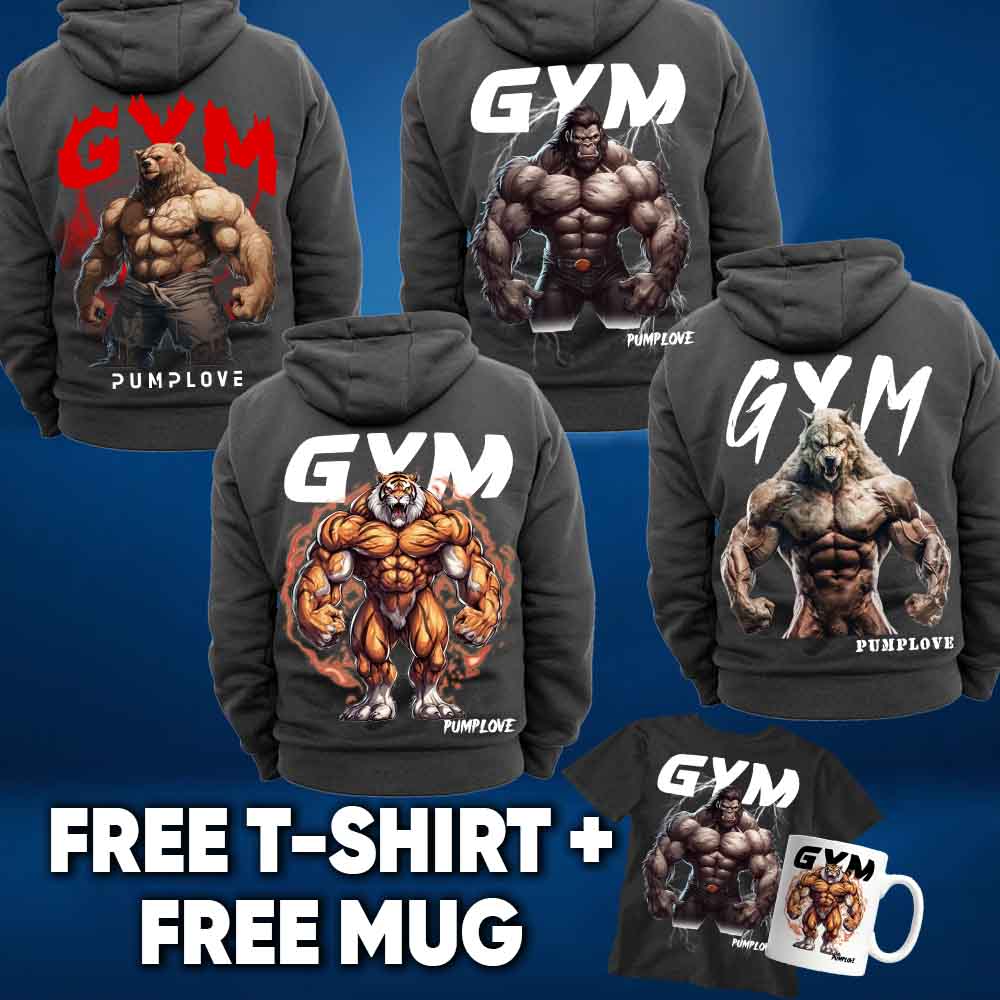 Luvtröja + gratis T-shirt & muggpaket 3