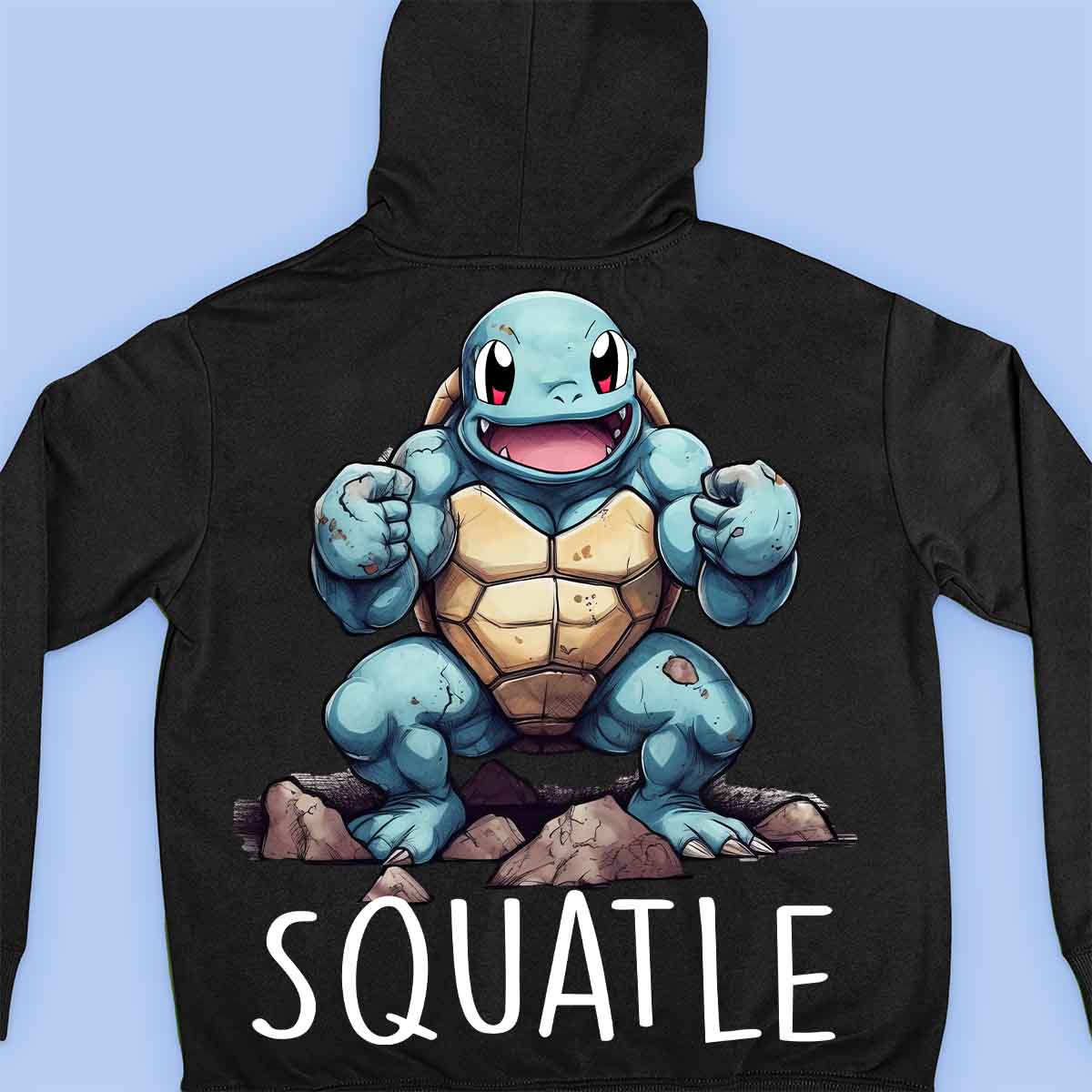 Squatle - Premium Hoodie Unisex Baktryck