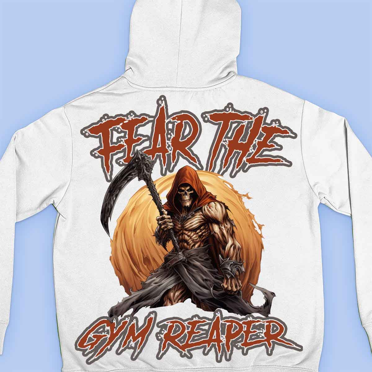 Gym Reaper - Premium Hoodie Unisex Baktryck