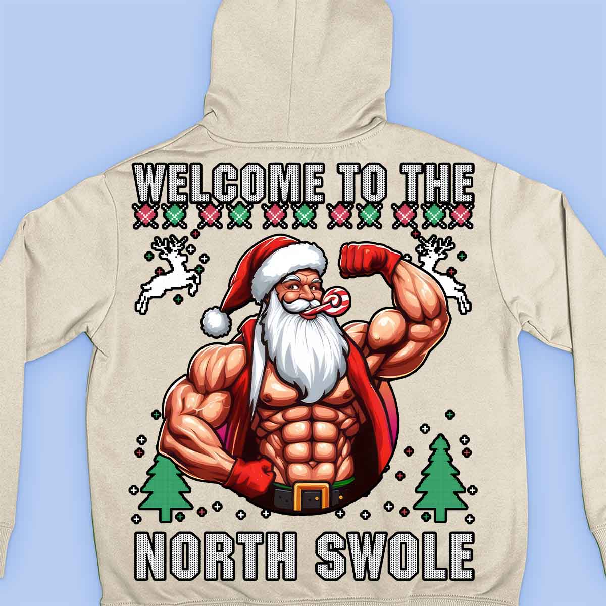 North Swole - Premium Hoodie Unisex Baktryck