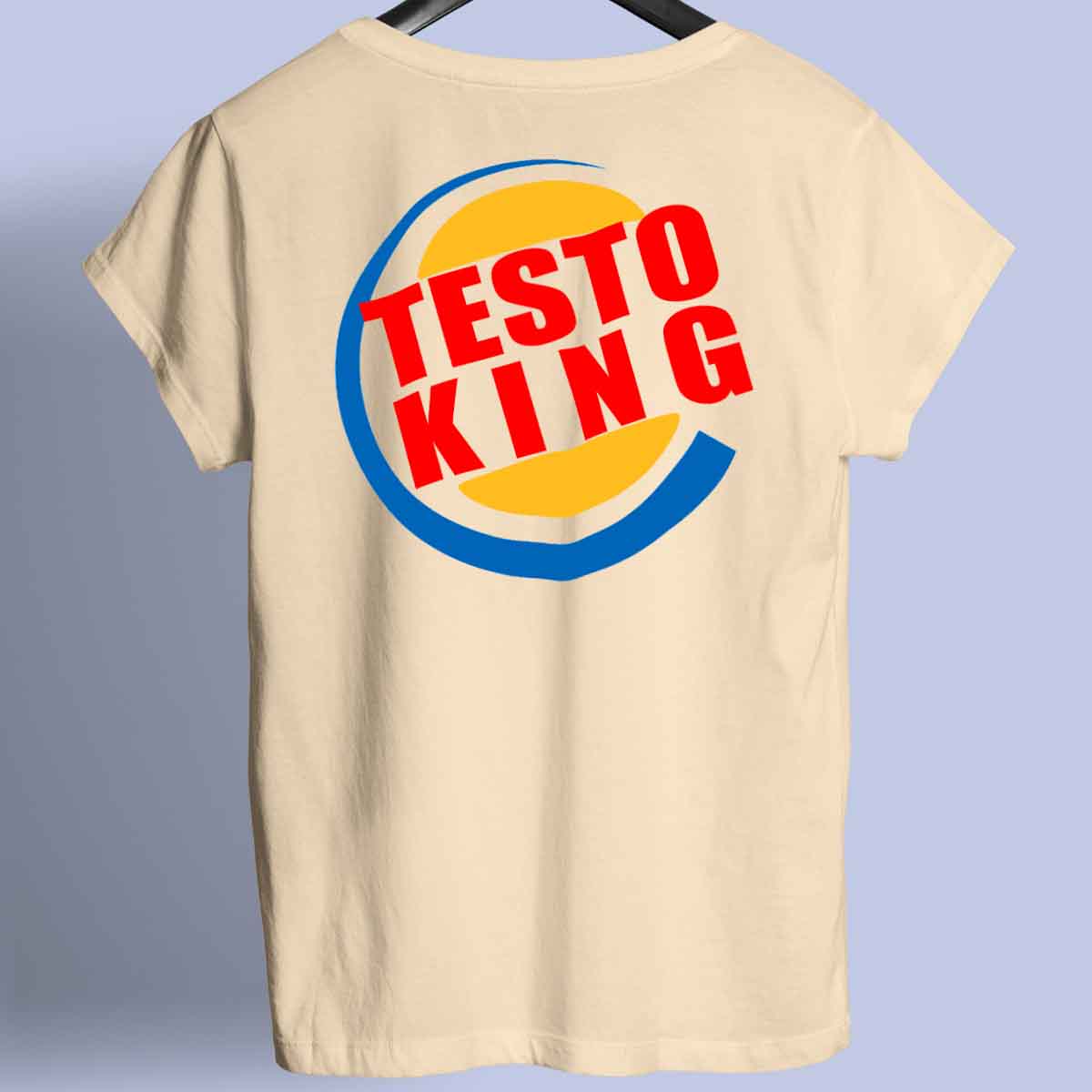 Testo King - Premiumskjorta Unisex Baktryck