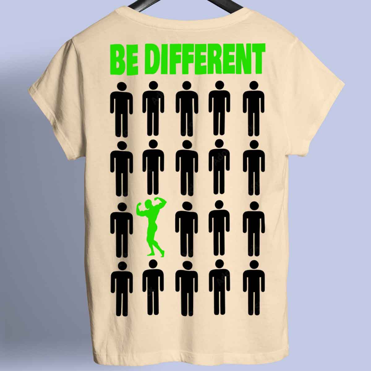 Be Different - Premium Shirt Unisex Back Print