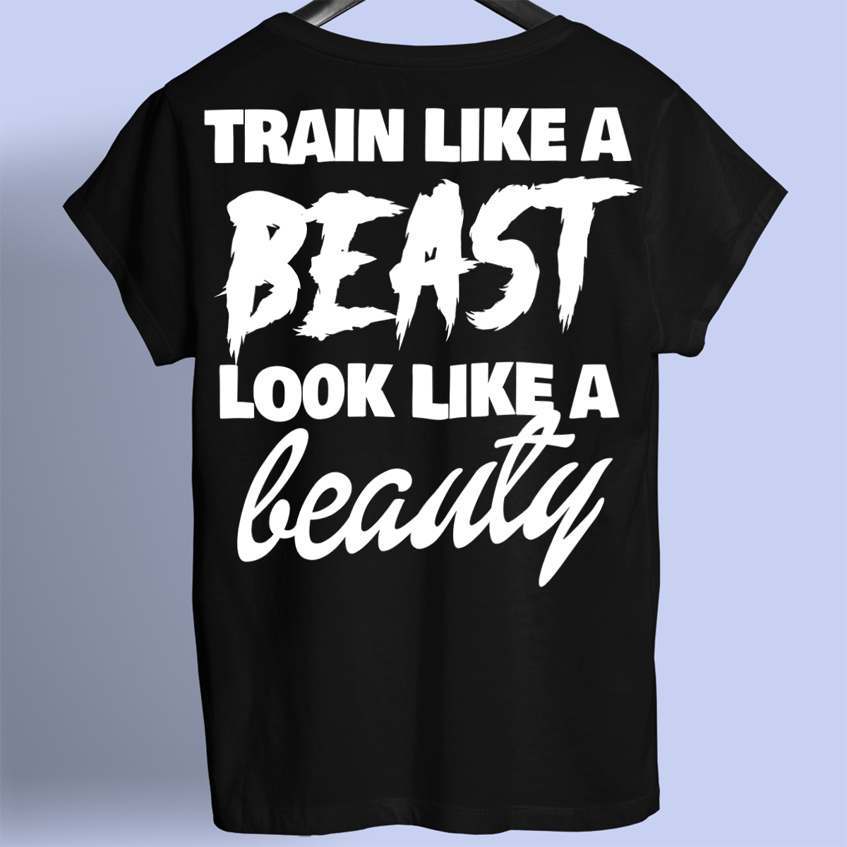 Beast & Beauty - Premiumskjorta Unisex Baktryck