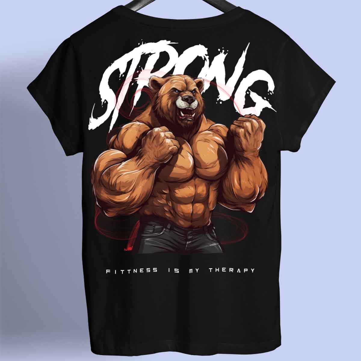 Strong Bear - Premium T-shirt Unisex Baktryck