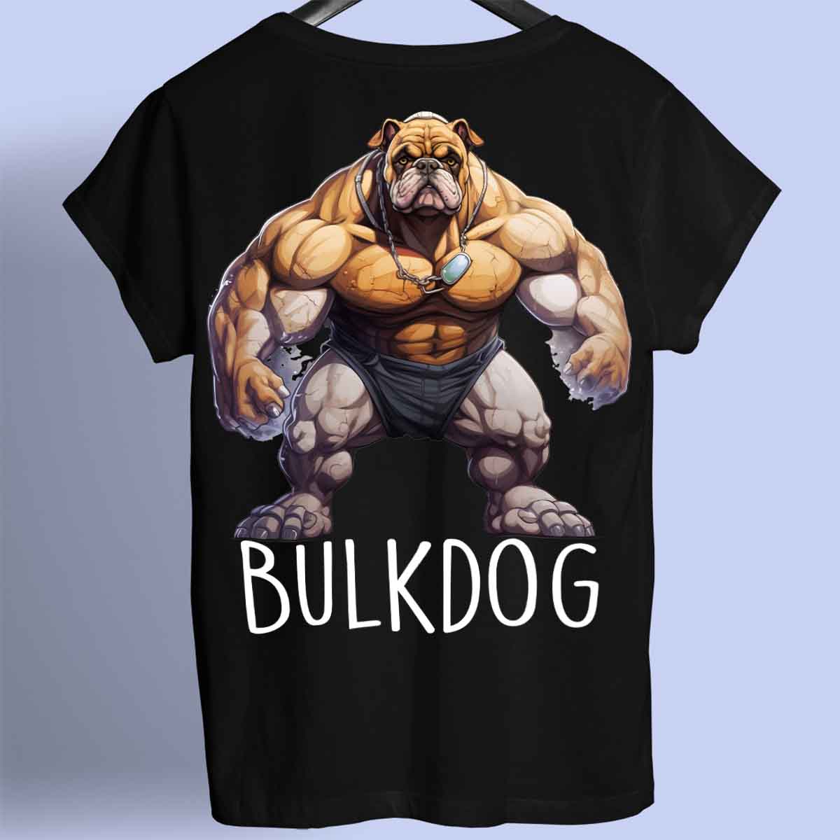 Bulldog - Premium T-Shirt Unisex Backprint