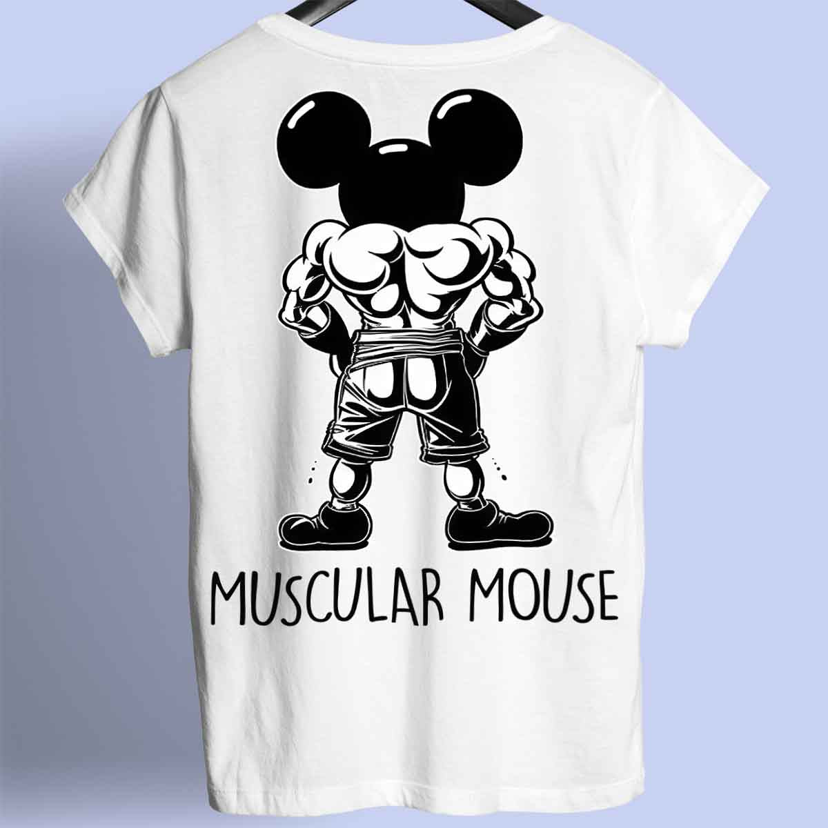 Muscular Mouse - Premium T-shirt Unisex Baktryck