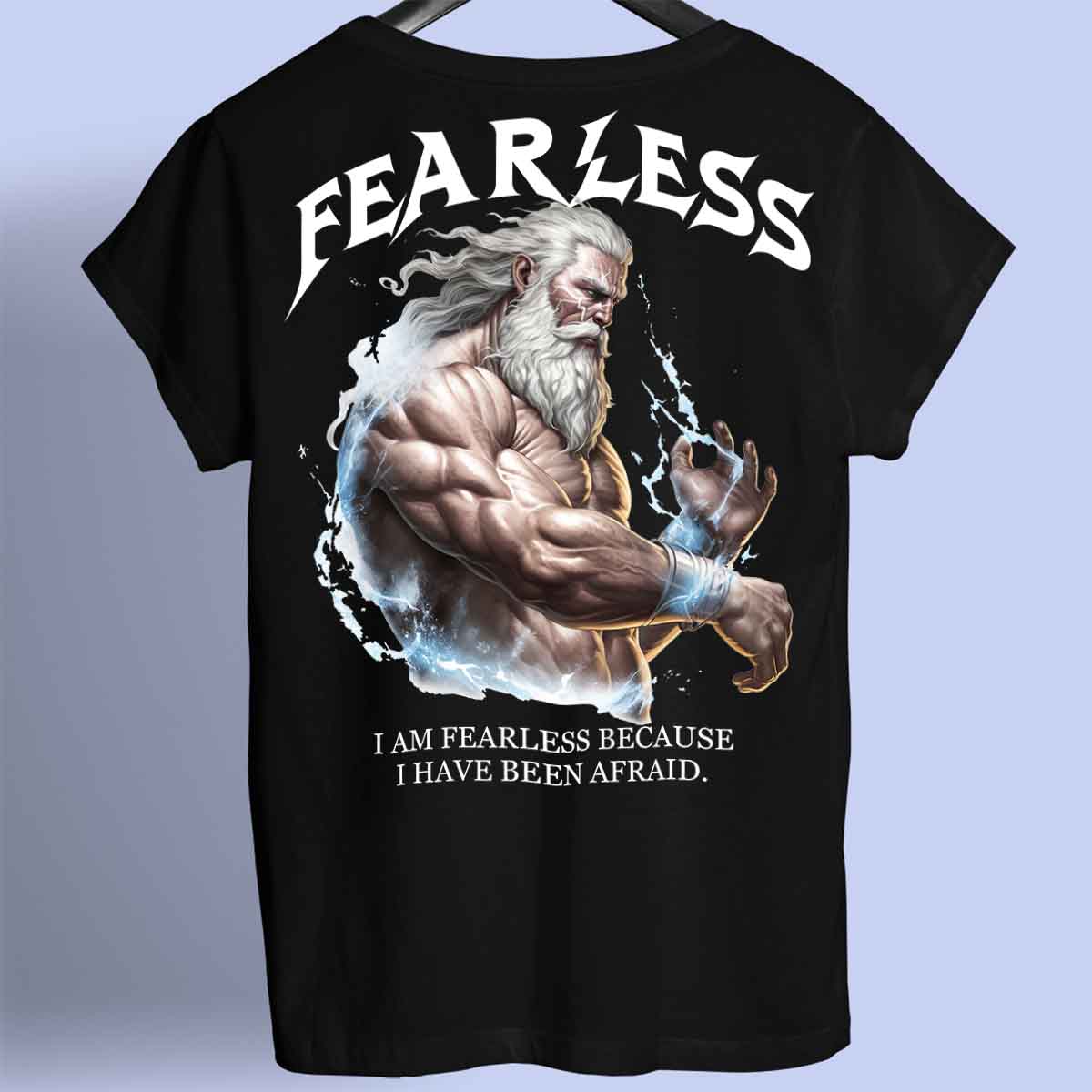 Fearless - Premiumskjorta Unisex Baktryck