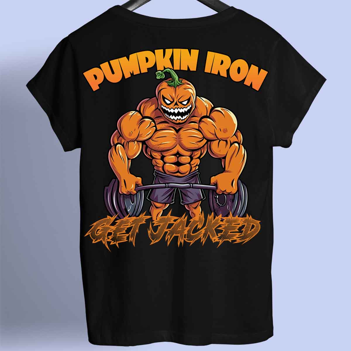 Pumpkin Iron - Premium T-shirt Unisex Baktryck