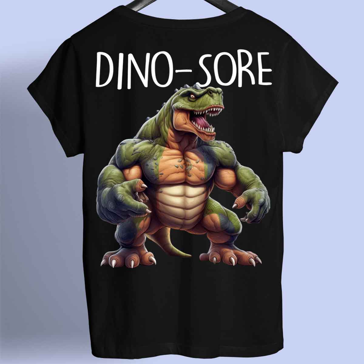 Dino-Sore - Premium T-shirt Unisex Baktryck