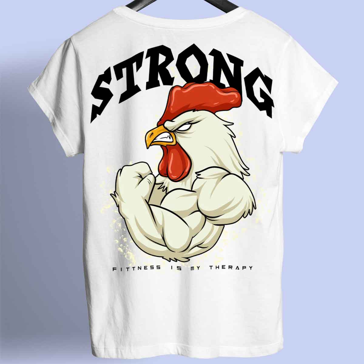 Strong Rooster - Premium T-Shirt Unisex Backprint