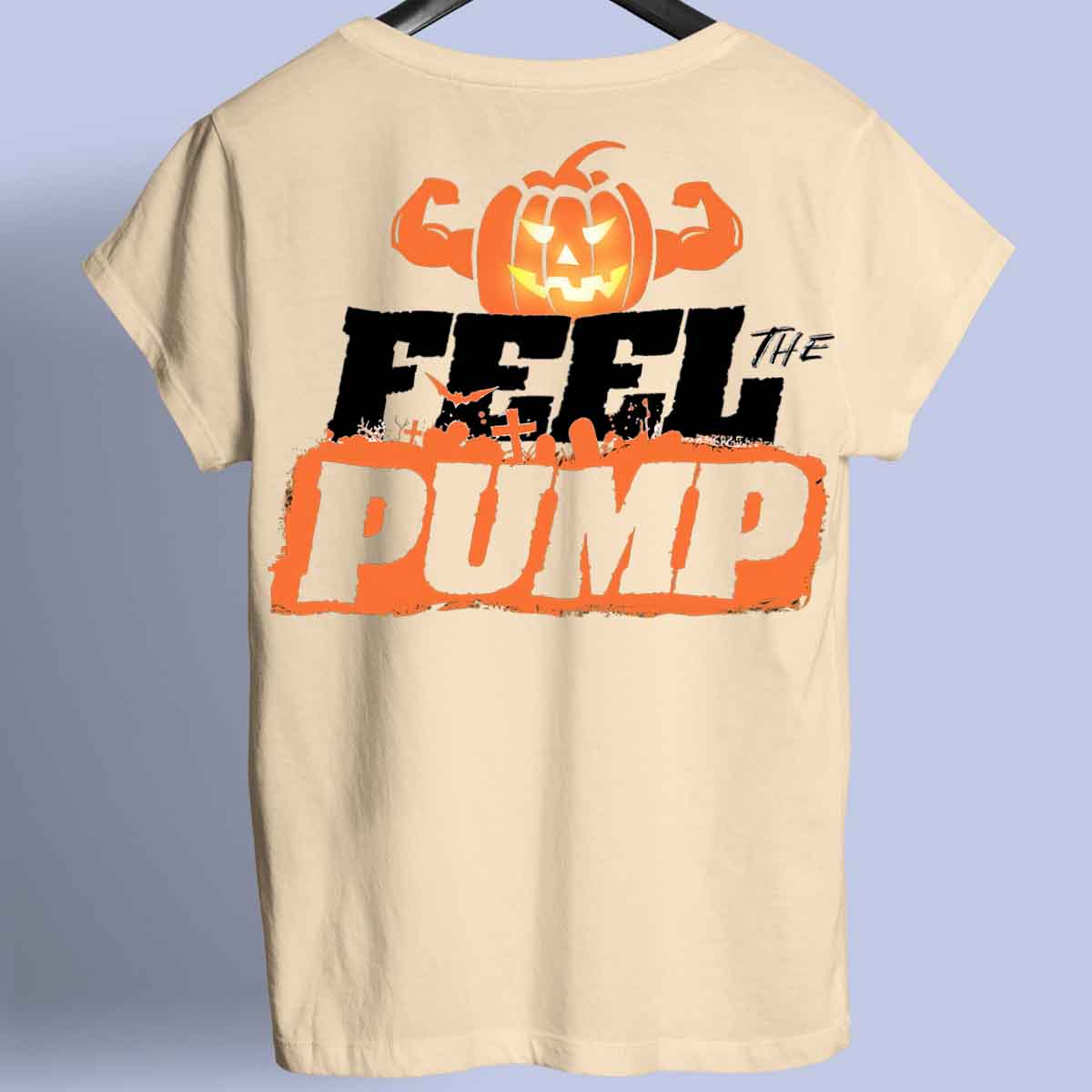 Feel the Pump - Premium T-shirt Unisex Baktryck