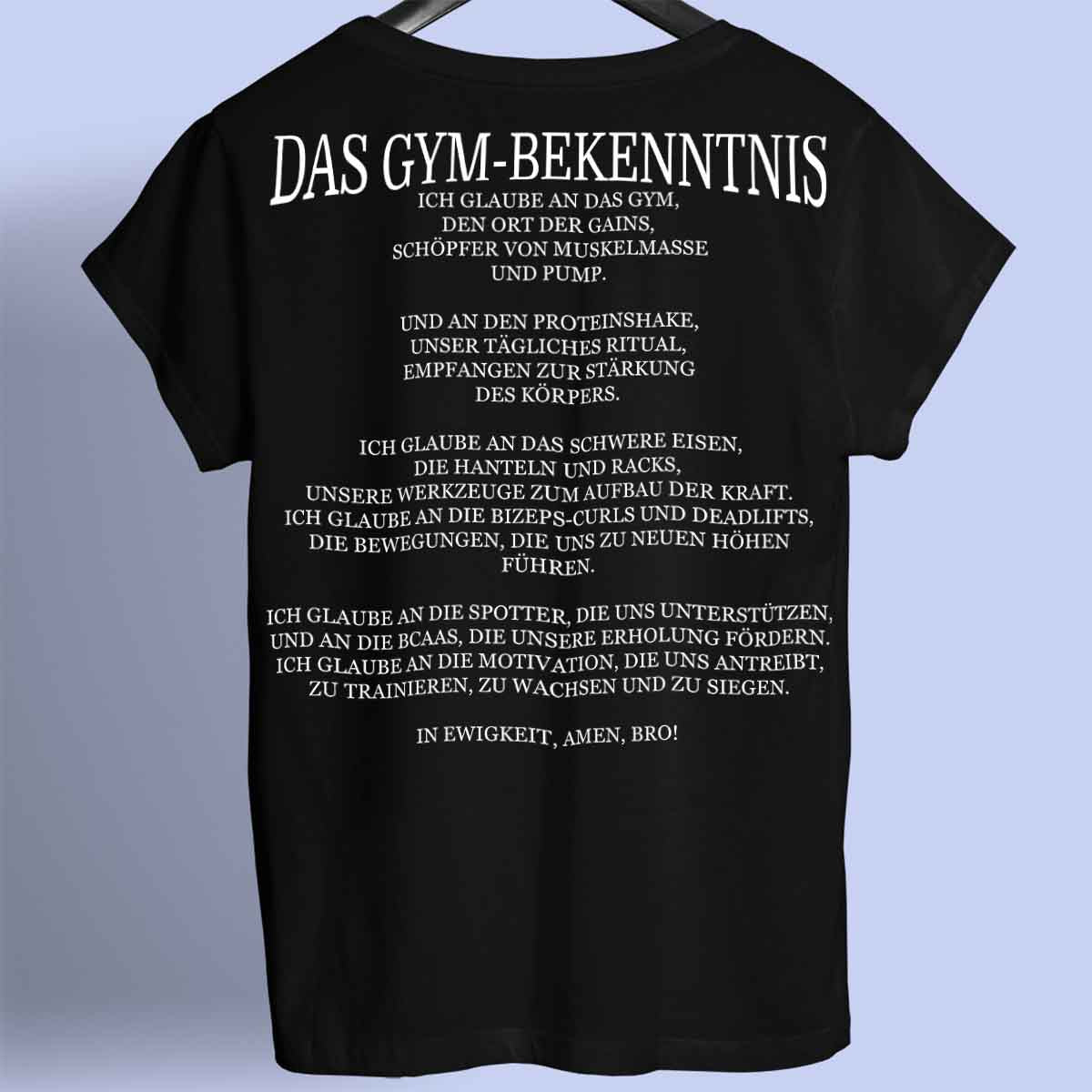 The Gym Confession - Premiumskjorta Unisex Baktryck