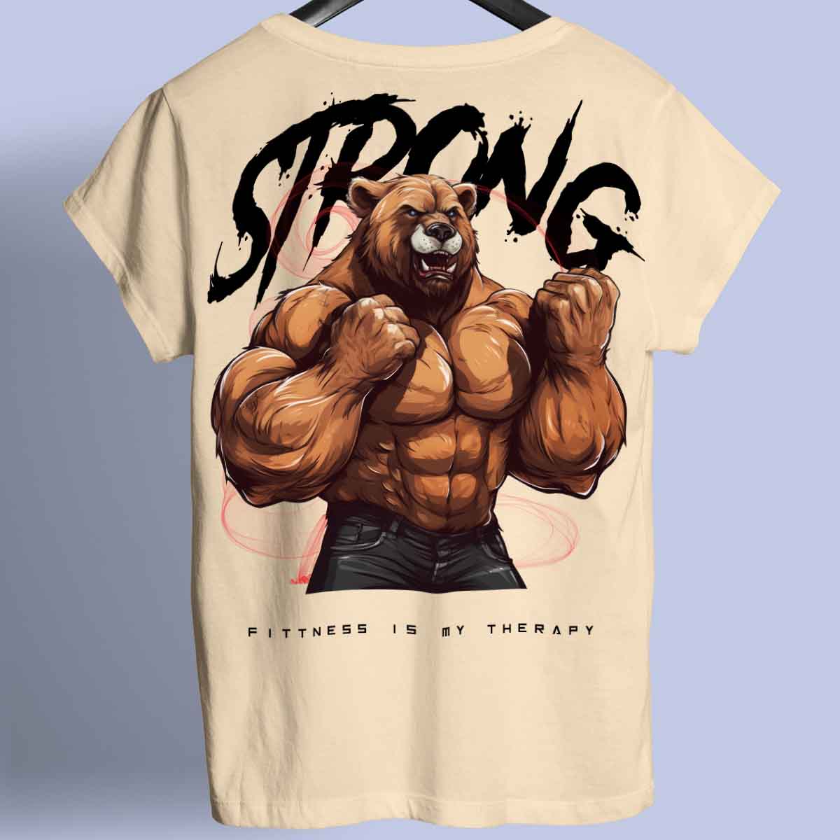 Strong Bear - Premium T-shirt Unisex Baktryck