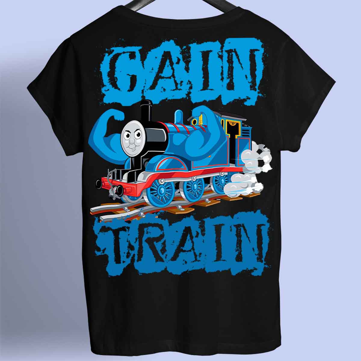 Gain Train - Premium T-shirt Unisex Baktryck