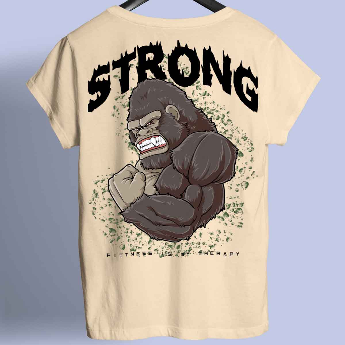 Strong Gorilla - Premium T-shirt Unisex Baktryck