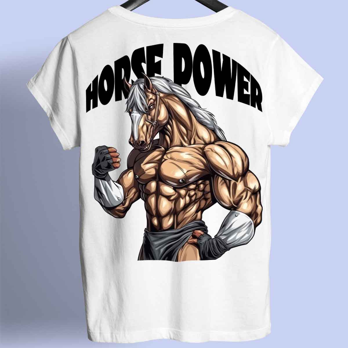 Horse Power - Premium T-shirt Unisex Baktryck