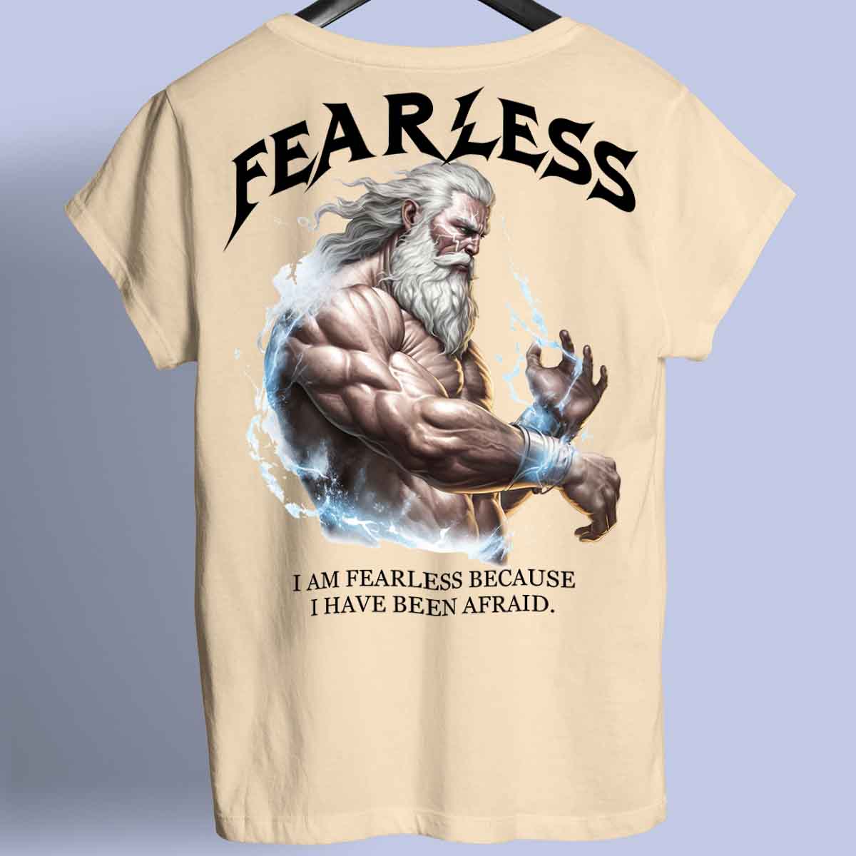 Fearless - Premiumskjorta Unisex Baktryck