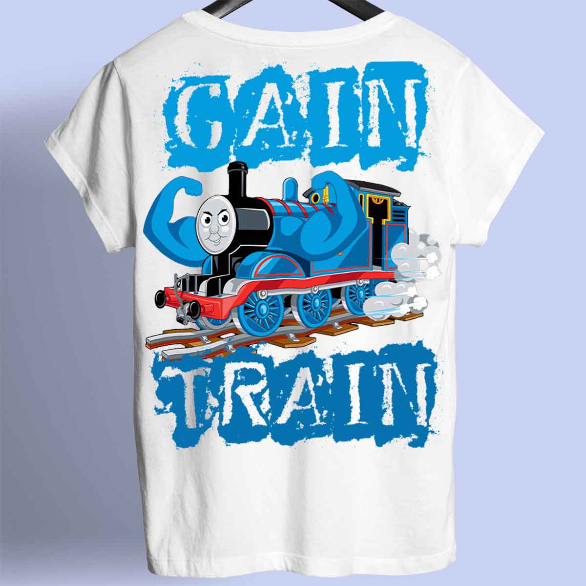 Gain Train - Premium T-shirt Unisex Baktryck