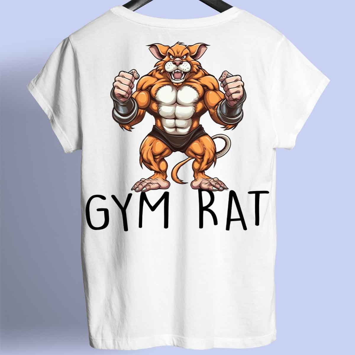 Gym Rat - Premiumskjorta Unisex Baktryck