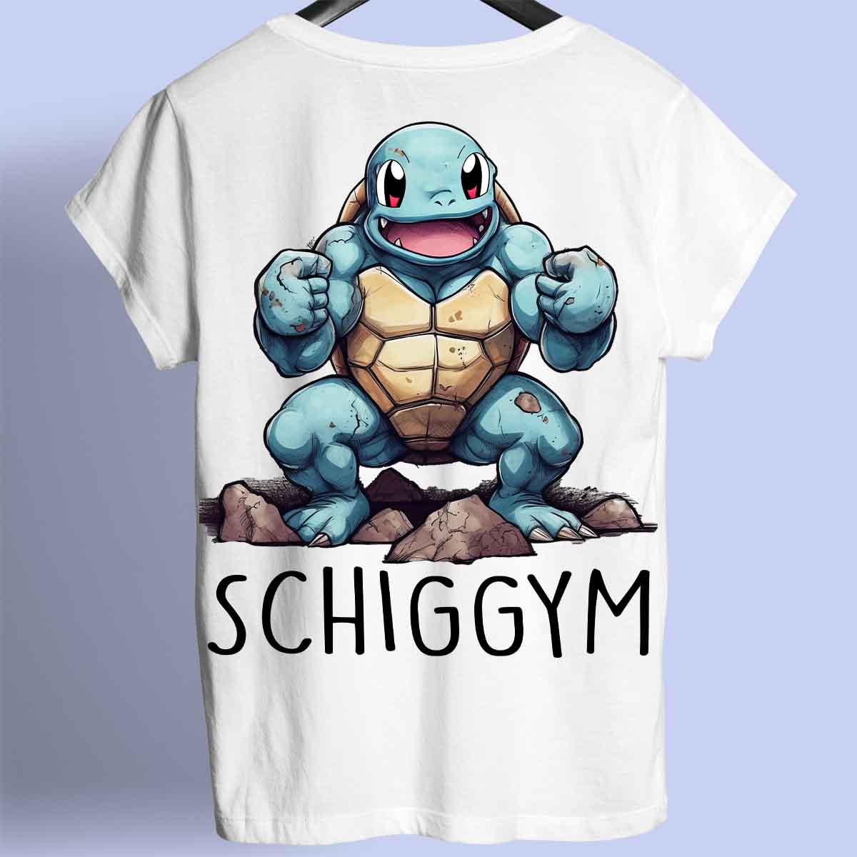 Schiggym - Premium T-Shirt Unisex Backprint