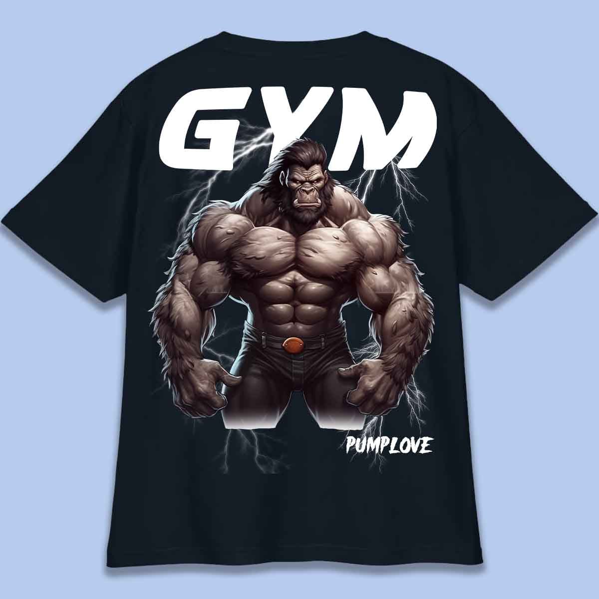 Gym Gorilla - T-shirt Oversize Unisex Baktryck