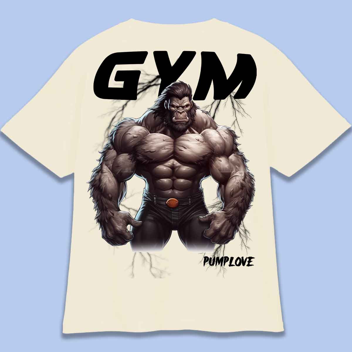 Gym Gorilla - T-shirt Oversize Unisex Baktryck