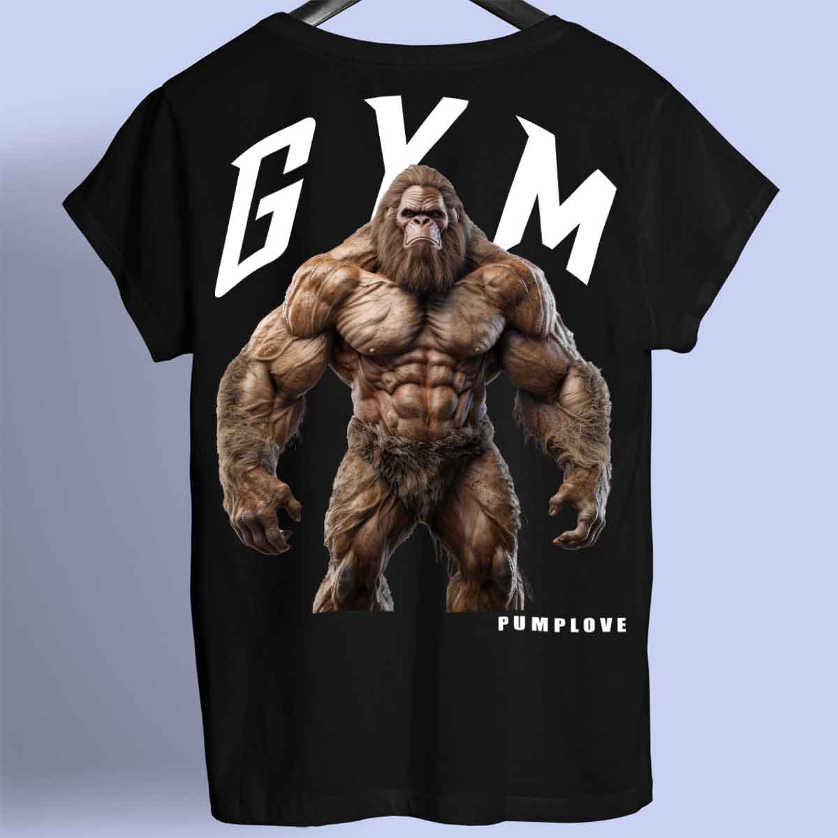 Gym Bigfoot - Premium T-shirt Unisex Baktryck