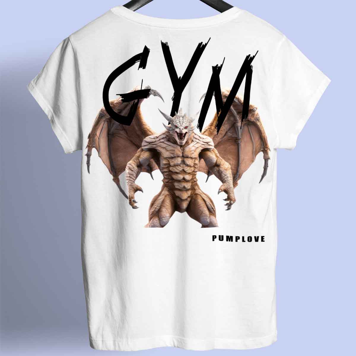 Gym Dragon - Premium T-shirt Unisex Baktryck