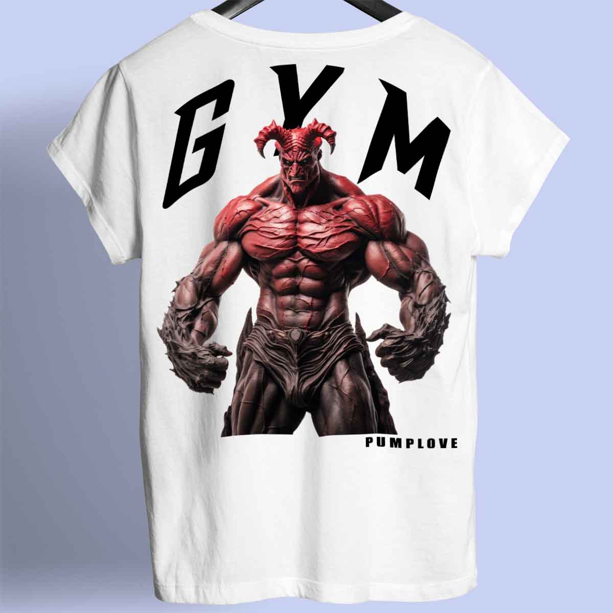 Gym Devil - Premium T-shirt Unisex Baktryck