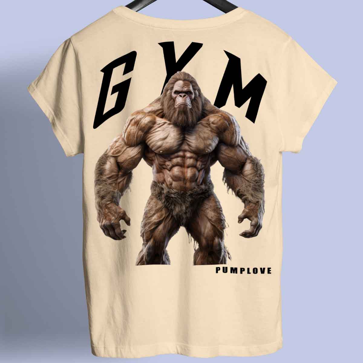 Gym Bigfoot - Premium T-shirt Unisex Baktryck