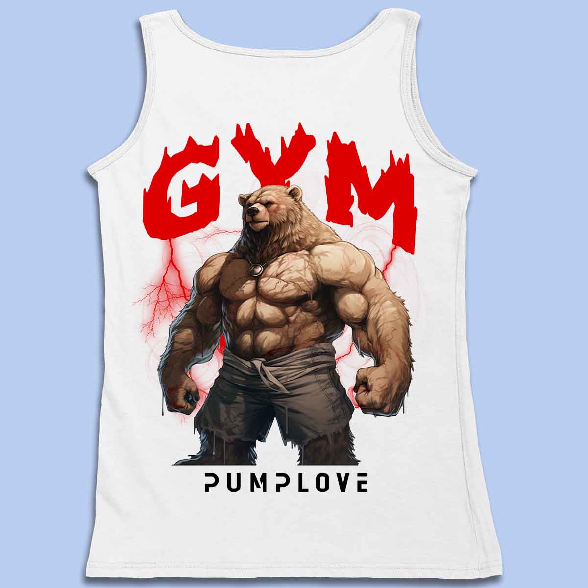 Gym Near - Premium Tank Top Unisex Back Print