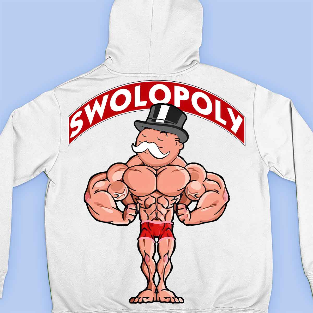 Swolopoly - Premium Hoodie Unisex Baktryck